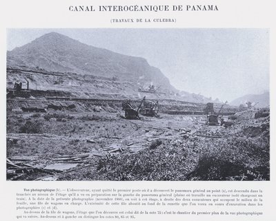 Panama Interoceanic Canal, Culebra Works (f/w fotó) alkotó: French Photographer