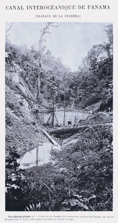 Panama Interoceanic Canal, Culebra Works (f/w fotó) alkotó: French Photographer