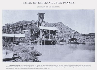Panama Interoceanic Canal, Culebra Works (f/w fotó) alkotó: French Photographer
