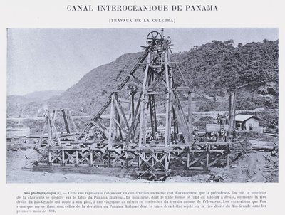 Panama Interoceanic Canal, Culebra Works (f/w fotó) alkotó: French Photographer