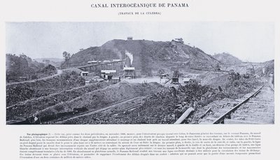 Panama Interoceanic Canal, Culebra Works (f/w fotó) alkotó: French Photographer