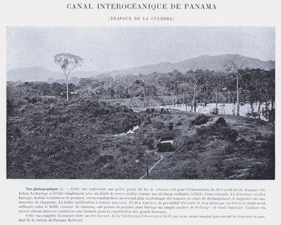 Panama Interoceanic Canal, Culebra Works (f/w fotó) alkotó: French Photographer