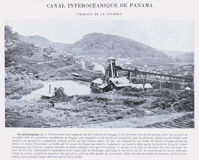 Panama Interoceanic Canal, Culebra Works (f/w fotó) alkotó: French Photographer