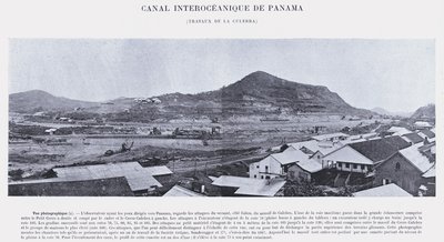 Panama Interoceanic Canal, Culebra Works (f/w fotó) alkotó: French Photographer