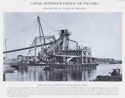 Panama óceánközi csatorna, Chagres Valley Works (f/w fotó) alkotó: French Photographer