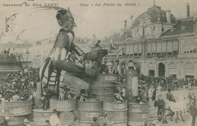 Szép karnevál, Char, Les Pilules du Diable. 1913-ban feladott képeslap. alkotó: French Photographer