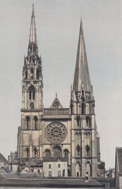 Chartres, Notre-Dame katedrális, homlokzat O alkotó: French Photographer