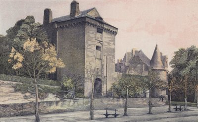 Chateaubriant, a régi kastély négyzetes vára és az új kastély tornya alkotó: French Photographer