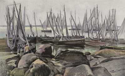 Concarneau, Szardínia halászhajók alkotó: French Photographer