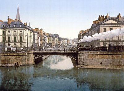 Edre és Loire összefolyása Nantes-ban, 1890-1900 alkotó: French Photographer