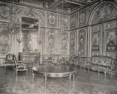 Tanácsadó szoba, Fontainebleau-i palota (f/w fotó) alkotó: French Photographer
