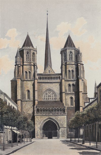Dijon, Cathedrale Saint-Benign, homlokzat O alkotó: French Photographer