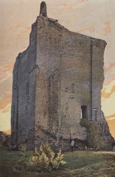Domfront, Dungeon, külső nézet alkotó: French Photographer