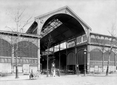 Bejárat a Les Halles Központi Piac pavilonjába, Párizs, 1900 körül alkotó: French Photographer