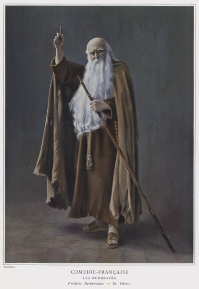 Eugene Silvain Frederick Barbarossa szerepében a Les Burgravesben (színes fotó) alkotó: French Photographer