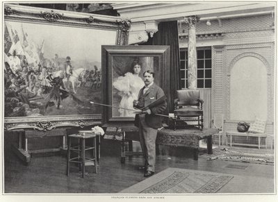 Francois Flameng a műhelyében alkotó: French Photographer