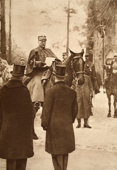 Hirschauer tábornok, a Keht hídfő birtokbavétele, 1919. január 30. alkotó: French Photographer