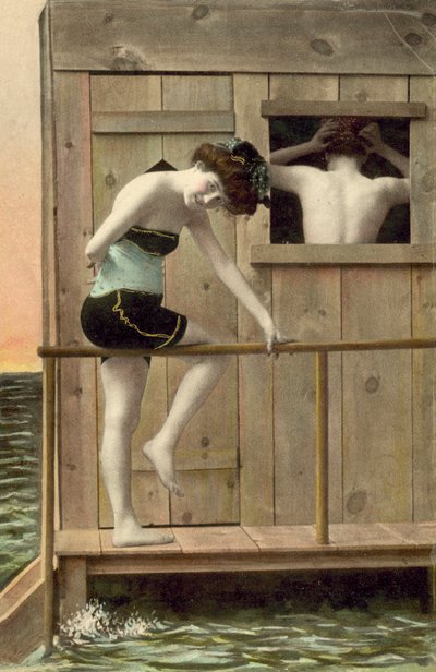 Lányok úszásra készülnek alkotó: French Photographer