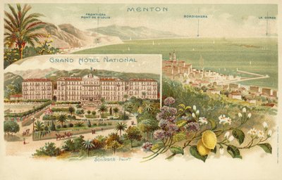 Grand Hotel National, Menton (színes litó) alkotó: French Photographer