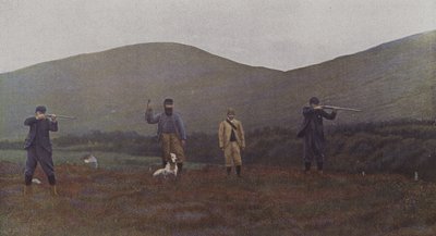 Nyírfajd-lövés Skóciában (színes fotó) alkotó: French Photographer