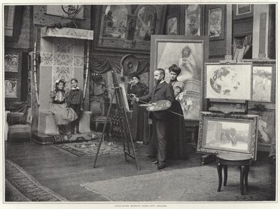 Guillaume Dubufe a műhelyében alkotó: French Photographer
