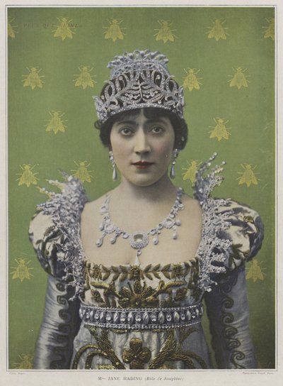 Jane Hading Josephine szerepében a Plus que Reine-ben (színes fotó) alkotó: French Photographer