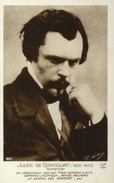 Jules de Goncourt (1830-1870), francia regényíró alkotó: French Photographer