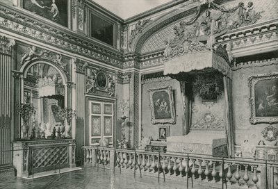 XIV. Lajos hálószobája, XIV. Lajos hálószobája (fotómetszet) alkotó: French Photographer