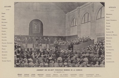 A Párizsi Kommün, A kommün tizenhét főtagjának ítélete, 1871. szeptember 2. (f/w fotó) alkotó: French Photographer