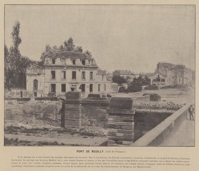 Párizs kommün, Pont De Neuilly, Cote de Puteaux (f/w fotó) alkotó: French Photographer