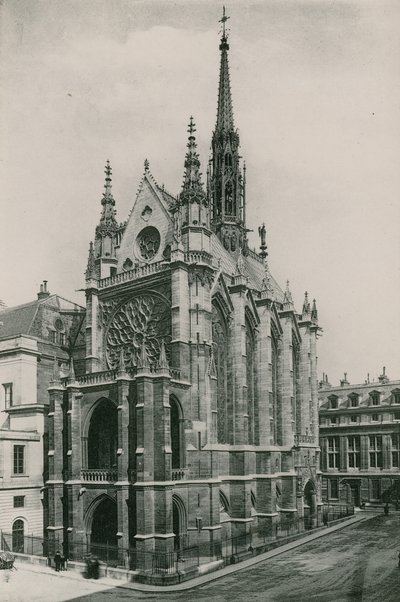 La Sainte-Chapelle, A Szent Kápolna (fotómetszet) alkotó: French Photographer