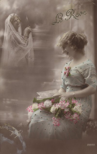 Le Reve (színezett fotó) alkotó: French Photographer