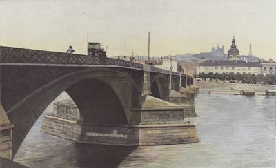 Lyon, Guillotiere híd és Hotel-Dieu templom alkotó: French Photographer