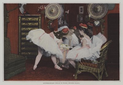 Mademoiselle Viollat ​​és Mademoiselle Blanc, második alany (színes fotó) alkotó: French Photographer