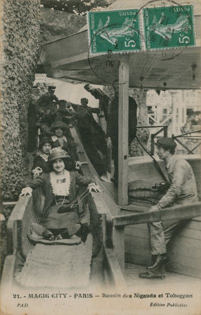 Varázsváros, Párizs, 1913. július 19-én feladott képeslap alkotó: French Photographer