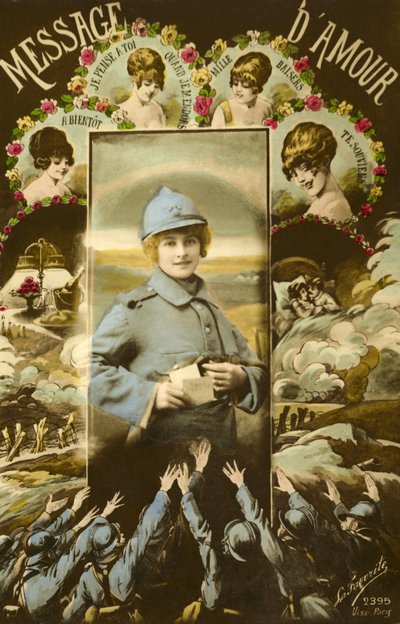 Szeretetüzenetek a katonáknak (színes fotó) alkotó: French Photographer