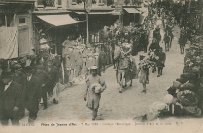Orleans, Fetes de Jeanne DArc, 1913. május 7. 1913-ban feladott képeslap. alkotó: French Photographer