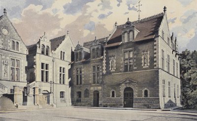 Orleans, városháza, főhomlokzat és pavilon a jobb oldalon alkotó: French Photographer