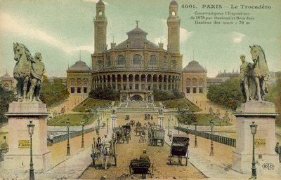 Palais du Trocadero, Párizs, 20. század eleje (képeslap) alkotó: French Photographer