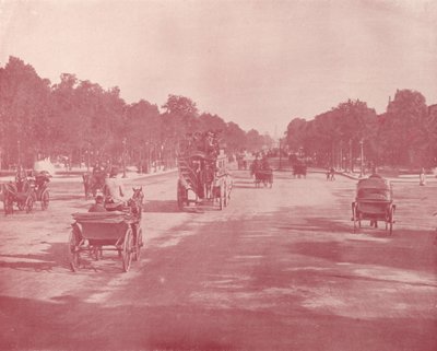 Párizs: Avenue Champs Elysees (f/w fotó) alkotó: French Photographer