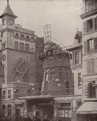 Párizs: A Moulin Rouge külseje (f/w fotó) alkotó: French Photographer