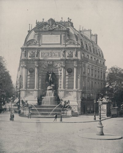 Párizs: Szent Michel-kút (f/w fotó) alkotó: French Photographer