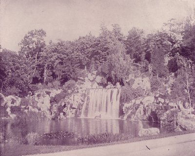 Párizs: Grand Cascade a Bois de Boulogne-ban (f/w fotó) alkotó: French Photographer