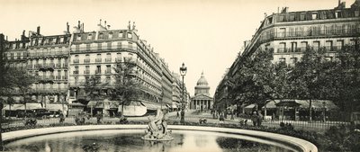 Párizs, a Pantheon és a Soufflot Street, a Pantheon és a Soufflot Street alkotó: French Photographer