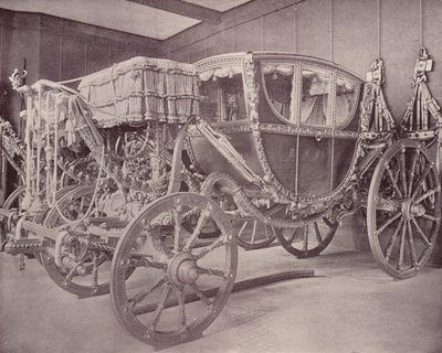 Párizs: Royal Carriage, Musee Cluny (f/w fotó) alkotó: French Photographer