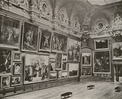 Párizs: Az Új Francia Galéria, Louvre Múzeum (f/w fotó) alkotó: French Photographer