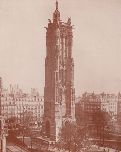 Párizs: The Tour Saint Jacques, St James (f/w fotó) alkotó: French Photographer