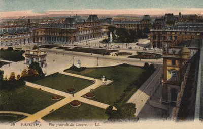 Párizs, Vue generale du Louvre alkotó: French Photographer