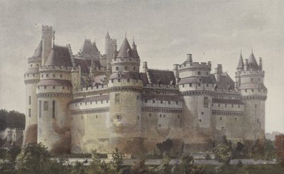 Pierrefonds, Chateau (a kilátás a Villers-Cotterets útról) alkotó: French Photographer