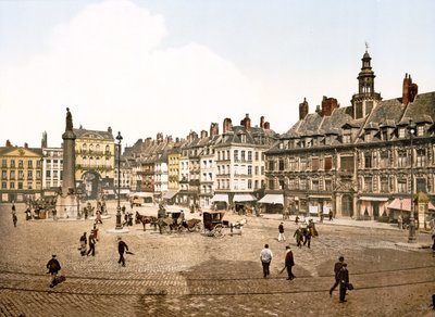 Place du General de Gaulle, Lille, 1890-1900 alkotó: French Photographer